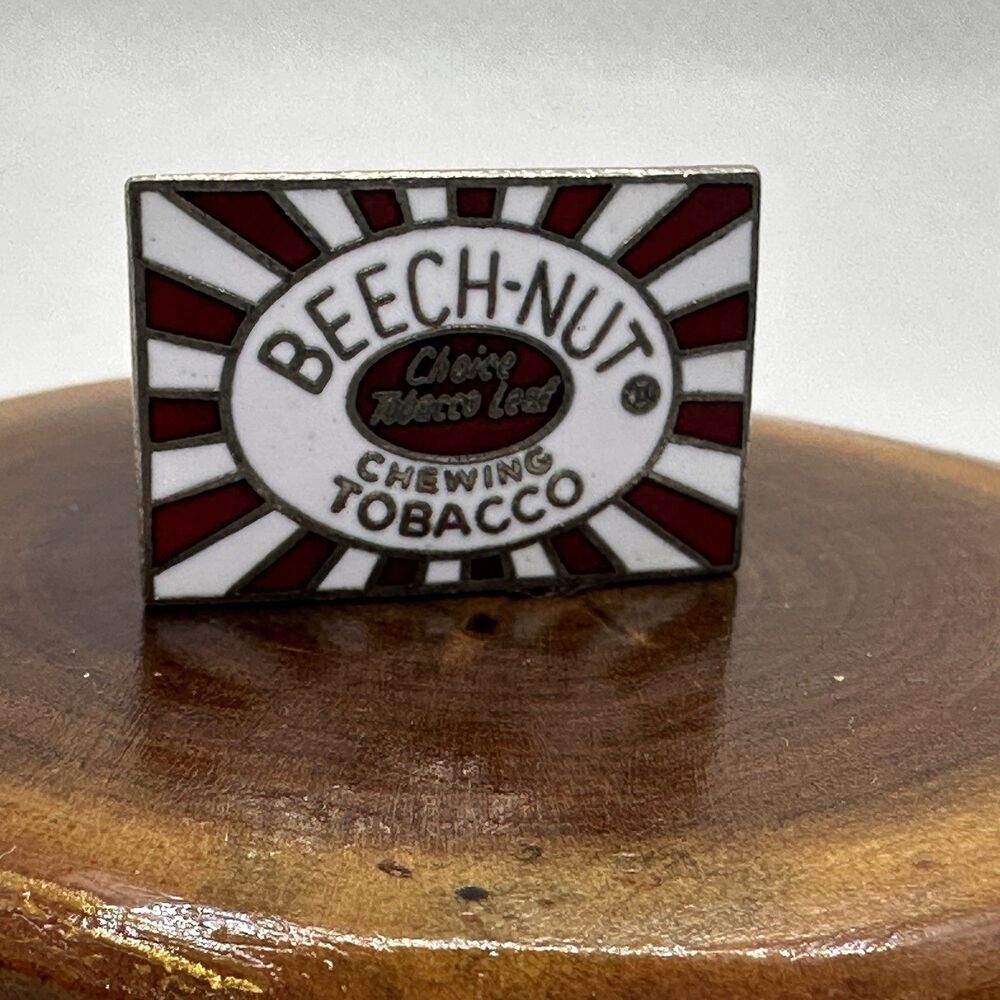Vintage Beech-Nut Chewing Tobacco Starburst Advertising Enamel Lapel Pin